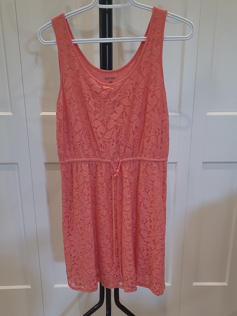 kensie Coral Lace Tie-Front Sundress
